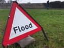 Flood warning sign