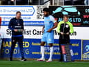 Ellis Simms made his Sunderland return at Kenilworth Road