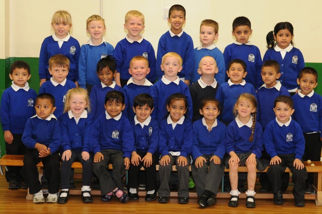 How many faces do you recognise in Mrs Field's reception class at Marine Park Primary?