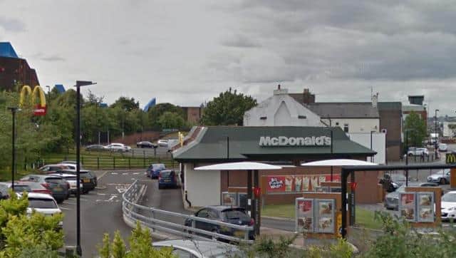 The McDonald's restaurant grounds where a South Shields man admitted drink driving.