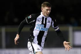Elliot Anderson playing for Newcastle United last season.