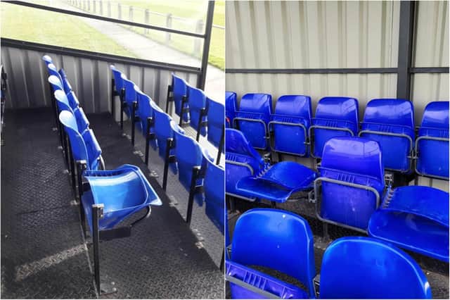 Damage caused by yobs at Jarrow FC's home ground at Perth Green Community Centre