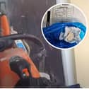 Watch the moment police saw through door to raid drug dealer’s home 