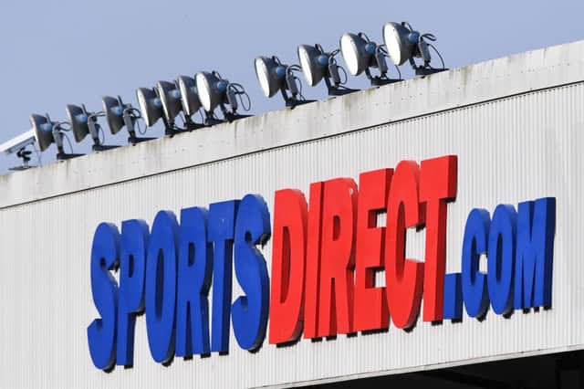 A Sports Direct logo at St James's Park.