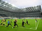 Newcastle United travel to Morecambe in the Carabao Cup tonight.