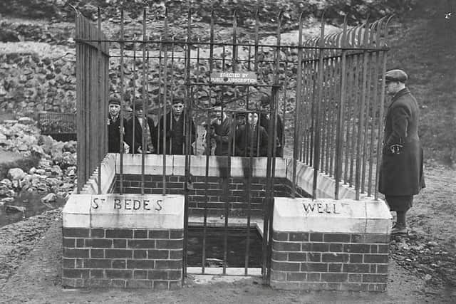 St Bede's Well looking considerably more spruce in 1932. Our thanks to Norman Dunn.