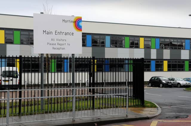 Mortimer Community College, where the whole of Year 11 has been sent home after a pupil tested positive for Covid-19