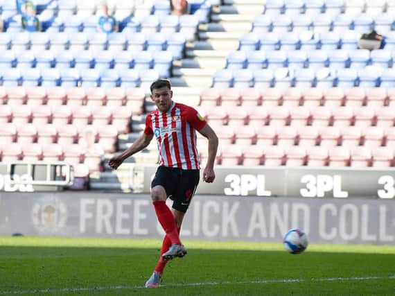 Charlie Wyke scores against Wigan earlier this year