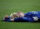 Anthony Gordon of Everton reacts during the Sydney Super Cup match between Everton and the Western Sydney Wanderers at CommBank Stadium on November 23, 2022 in Sydney, Australia. (Photo by Jeremy Ng/Getty Images)