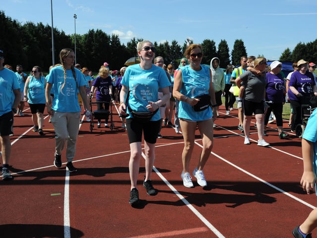 Cancer Research Relay for Life at Monkton Stadium, Jarrow.