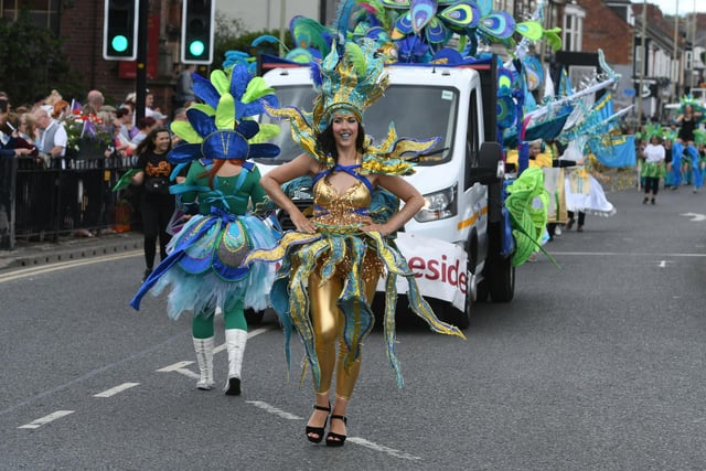 The South Shields carnival parade on Saturday.