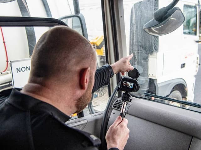 Police use the supercabs for a better vantage point to spot offenders