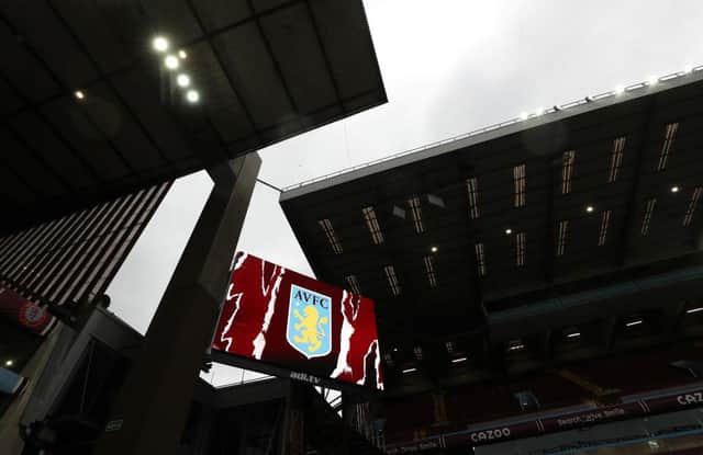 BIRMINGHAM, ENGLAND - NOVEMBER 14: General view inside the stadium prior to the Barclays FA Women's Super League match between Aston Villa Women and Birmingham City Women at Villa Park on November 14, 2020 in Birmingham, England. Sporting stadiums around the UK remain under strict restrictions due to the Coronavirus Pandemic as Government social distancing laws prohibit fans inside venues resulting in games being played behind closed doors. (Photo by Catherine Ivill/Getty Images)