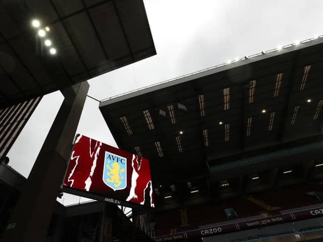 BIRMINGHAM, ENGLAND - NOVEMBER 14: General view inside the stadium prior to  the Barclays FA Women's Super League match between Aston Villa Women and Birmingham City Women at Villa Park on November 14, 2020 in Birmingham, England. Sporting stadiums around the UK remain under strict restrictions due to the Coronavirus Pandemic as Government social distancing laws prohibit fans inside venues resulting in games being played behind closed doors.  (Photo by Catherine Ivill/Getty Images)