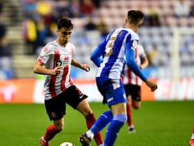 Niall Huggins in action for Sunderland last season