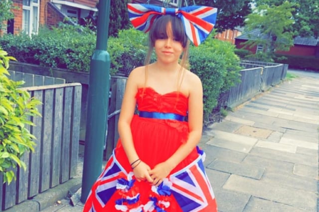 Thank you to Lainah Scott for sharing this great picture of her daughter's Jubilee outfit.