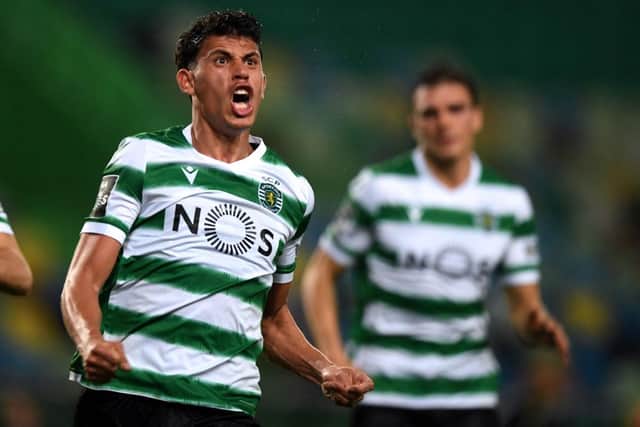 Sporting Lisbon midfielder Matheus Nunes has been frequently linked with Newcastle United.  (Photo by PATRICIA DE MELO MOREIRA/AFP via Getty Images)