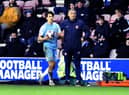 Luke O’Nien and head coach Tony Mowbray. Picture by FRANK REID