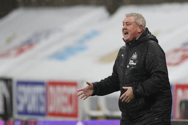 Newcastle United head coach Steve Bruce. (Photo by LEE SMITH/POOL/AFP via Getty Images)