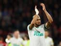 Newcastle United midfielder Joelinton is a booking away from a two-game ban.