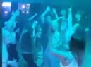 Clubbers at Industry in the early hours of Freedom Day