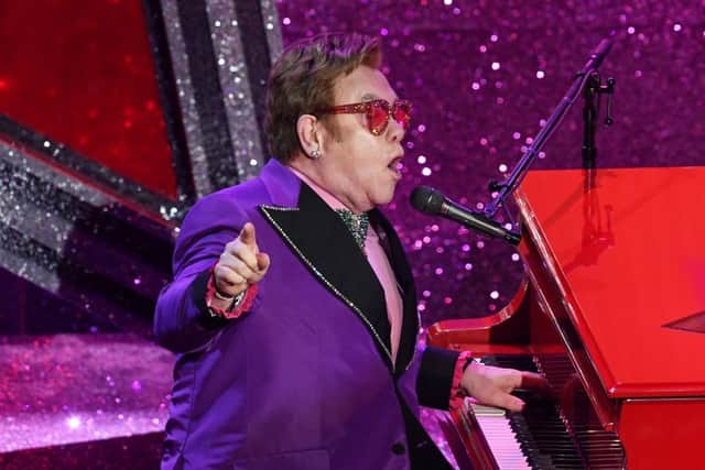 Elton John, pictured in 2020, as he performed at the Academy Awards. Picture: Kevin Winter/Getty Images.