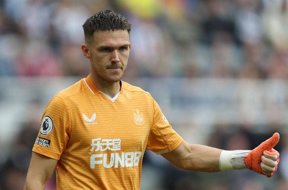 Newcastle United goalkeeper Freddie Woodman (Photo by George Wood/Getty Images)