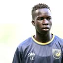 Garang Kuol at Central Coast Mariners in December 2022, shortly before joining Newcastle United and then Hearts on loan. (Photo by Morgan Hancock/Getty Images)