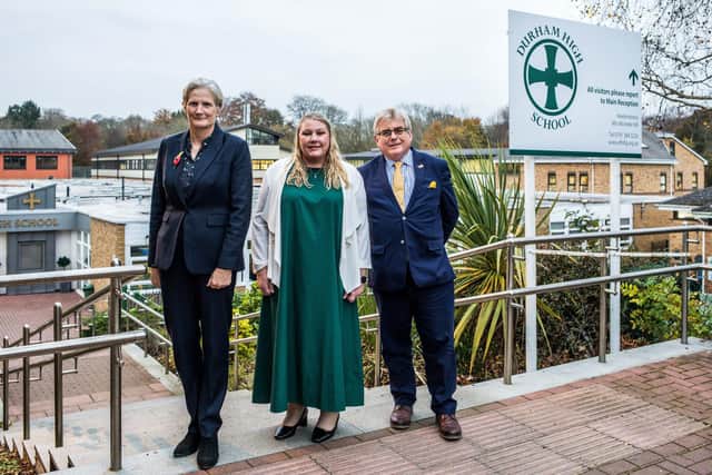 From left, Helen McMillan, Michelle Hill and Nick Grenfell-Marten.