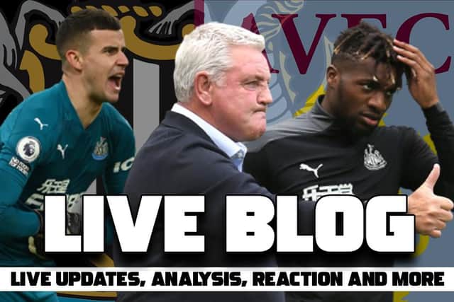 Aston Villa v Newcastle United, kick-off 8pm.
