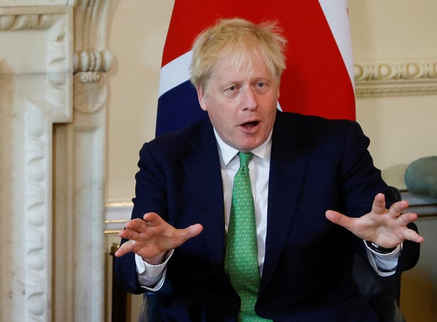 LONDON, ENGLAND - JULY 01: British Prime Minister Boris Johnson meets New Zealand Prime Minister Jacinda Ardern (not pictured) at Downing Street, on July 1, 2022 in London, United Kingdom. (Photo by John Sibley - WPA Pool/Getty Images)