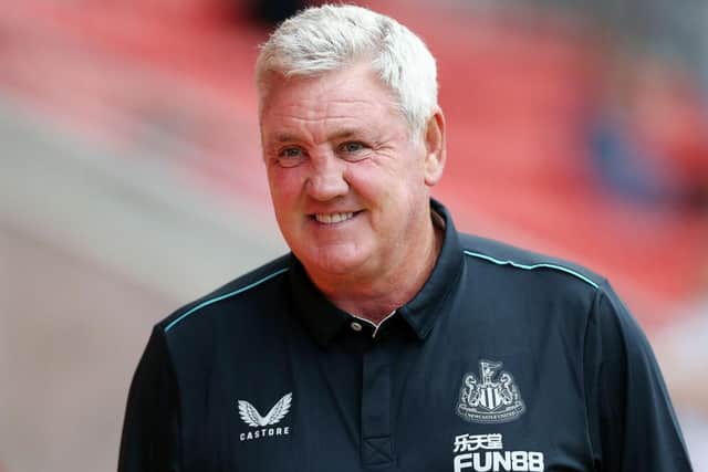Newcastle United head coach Steve Bruce. (Photo by Charlotte Tattersall/Getty Images)