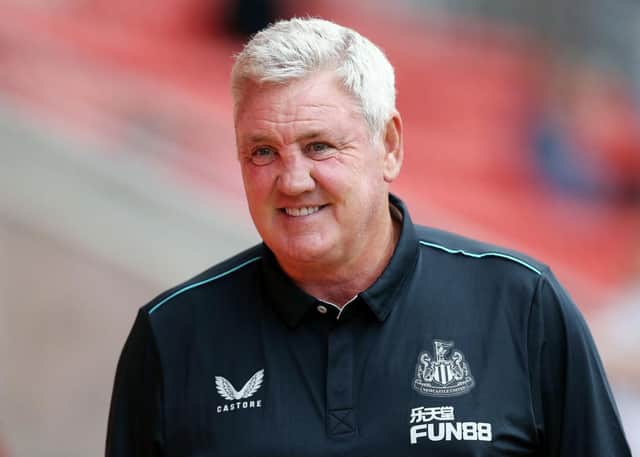 Newcastle United head coach Steve Bruce. (Photo by Charlotte Tattersall/Getty Images)