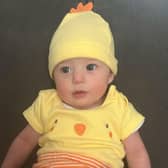 Layla as an Easter chick