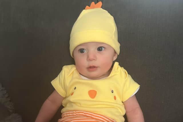 Layla as an Easter chick