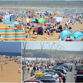 Crowds packed South Shields beaches as people made the most of the good weather.