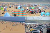 Crowds packed South Shields beaches as people made the most of the good weather.
