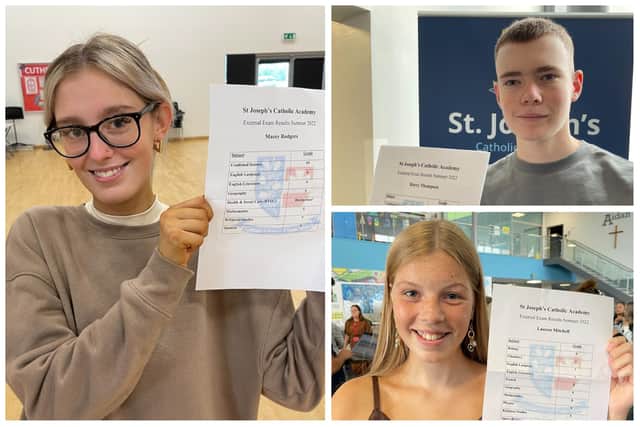 St Joseph's students celebrate their GCSE results