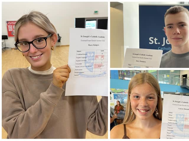 St Joseph's students celebrate their GCSE results