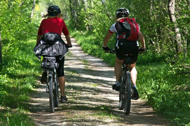 Cycling is a good overall muscle workout as it uses all of the major muscle groups as you pedal.