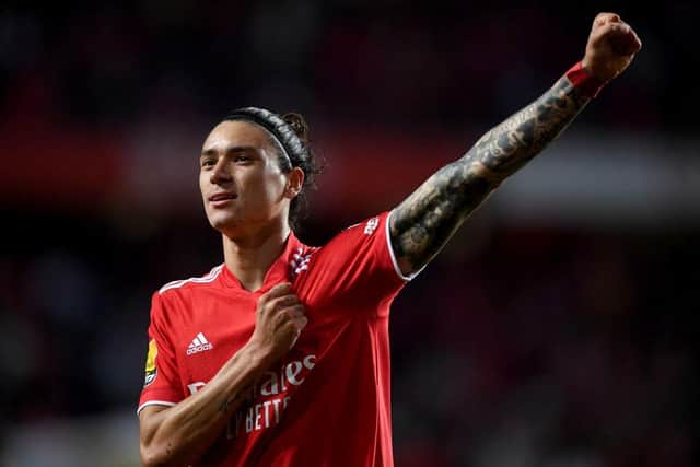 Benfica's Uruguayan forward Darwin Nunez (Photo by PATRICIA DE MELO MOREIRA/AFP via Getty Images)