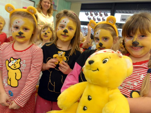 What an impressive effort for Children In Need at Westoe Crown Primary School in 2009. Does this ring back happy memories?