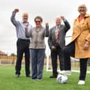 Caption (L-R)  Kevin Muller, Trustee at Perth Green; Cllr Ruth Bercley and Cllr Stephen Dean, Cllr Joan Atkinson.