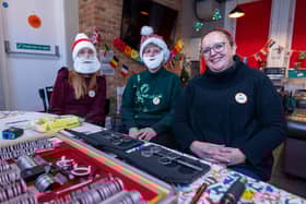 Specsavers staff Caroline Angell, Jan Morris and Sarah Joyce.