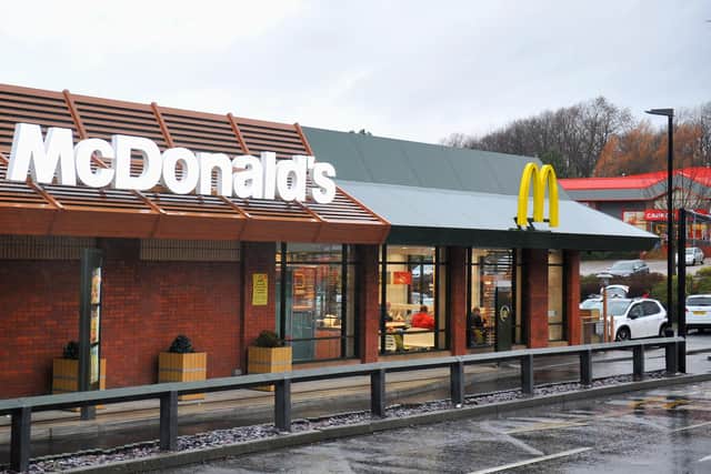 A drive-thru McDonalds