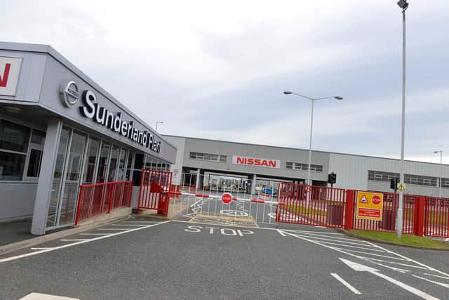 Sunderland's Nissan plant, where work stopped due to the coronavirus back in March.