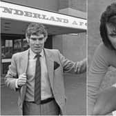 Two legends of the game in the late Len Ashurst (left) and the late George Best.