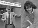Two legends of the game in the late Len Ashurst (left) and the late George Best.
