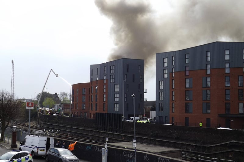 A fire has broken out in Goldsmith Avenue, Southsea in Portsmouth. Picture: Pearl Davison