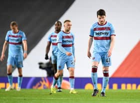 Declan Rice of West Ham. (Photo by Peter Powell - Pool/Getty Images)